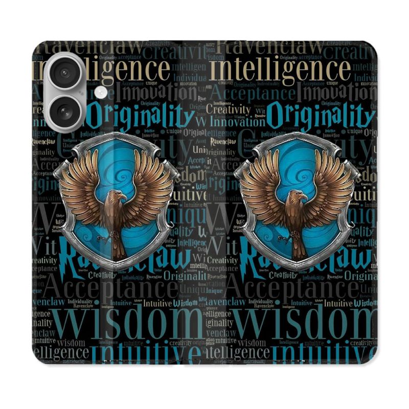 Housse Cuir Portefeuille Pour Iphone 16 Harry Potter Serdaigle