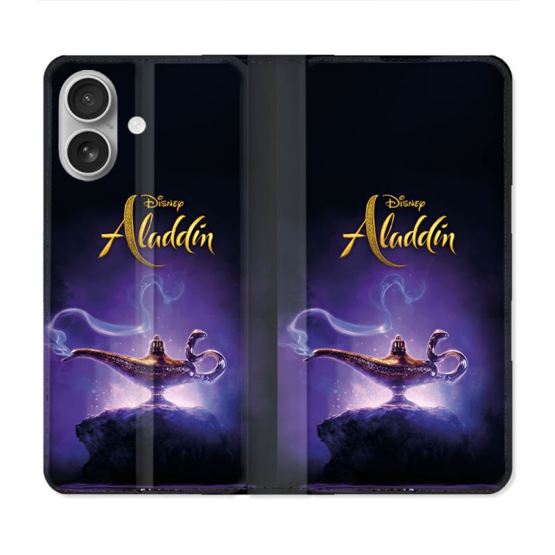Housse Cuir Portefeuille Pour Iphone 16 Plus Aladdin