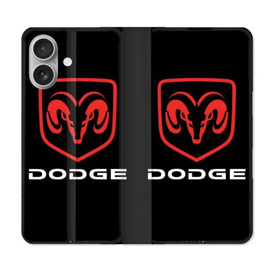 Housse Cuir Portefeuille Pour Iphone 16 Plus Dodge