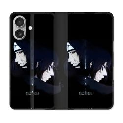 Housse Cuir Portefeuille Pour Iphone 16 Plus Manga Naruto Sasuke Itachi