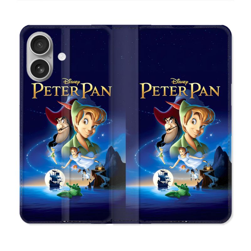 Housse Cuir Portefeuille Pour Iphone 16 Plus Peter Pan Affiche