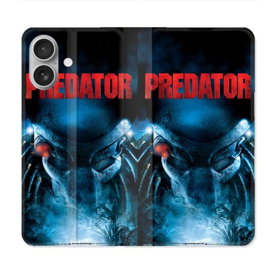 Housse Cuir Portefeuille Pour Iphone 16 Plus Predator Affiche