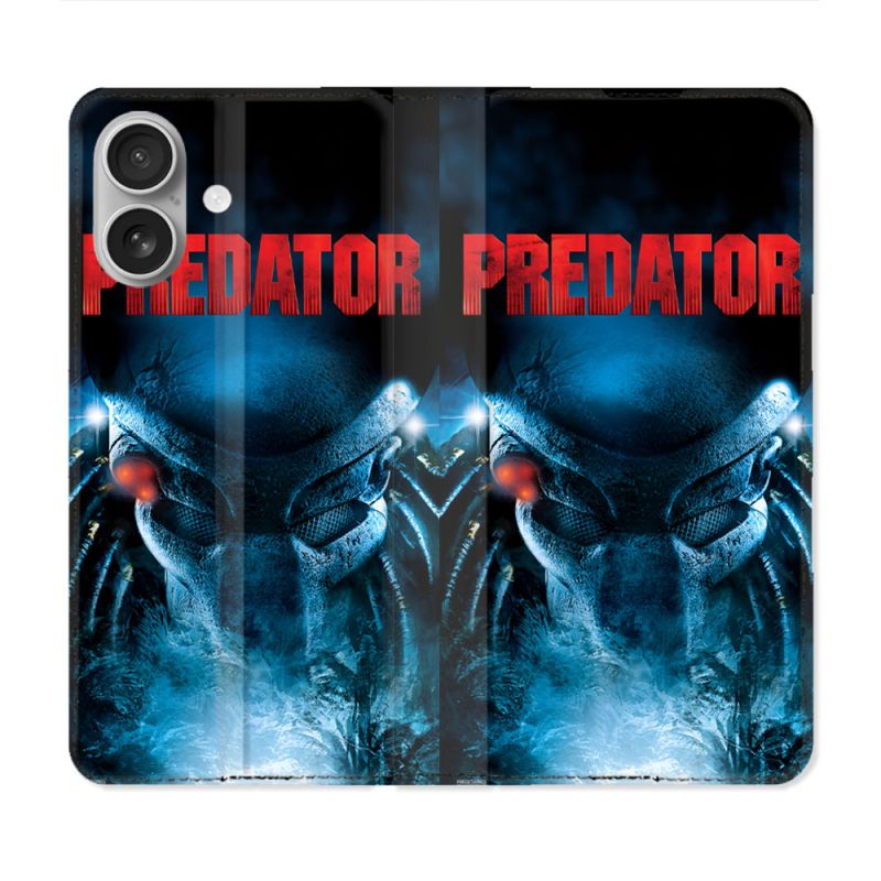 Housse Cuir Portefeuille Pour Iphone 16 Plus Predator Affiche