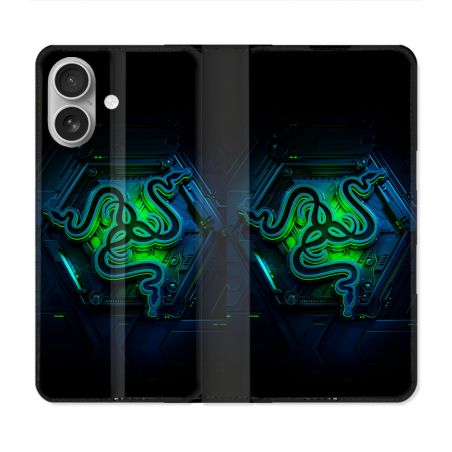 Housse Cuir Portefeuille Pour Iphone 16 Plus Razer