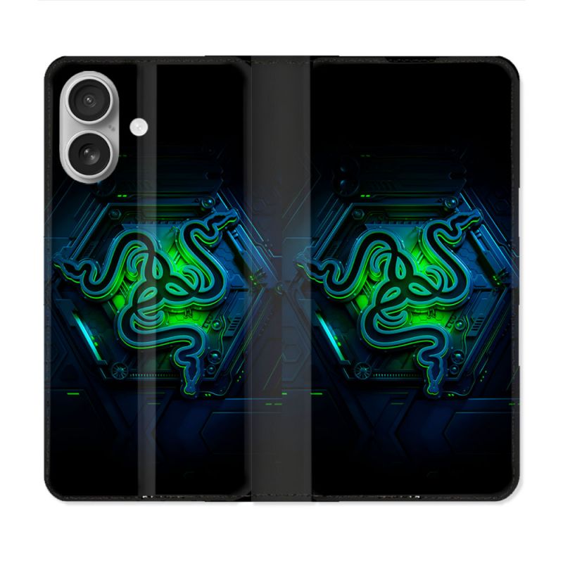 Housse Cuir Portefeuille Pour Iphone 16 Plus Razer