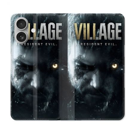 Housse Cuir Portefeuille Pour Iphone 16 Plus Resident Evil