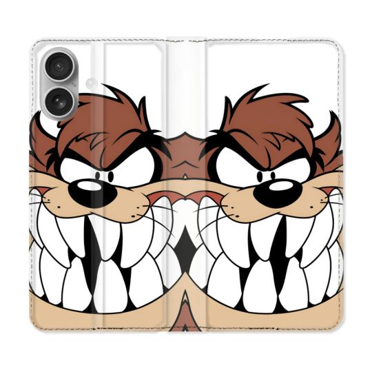 Housse Cuir Portefeuille Pour Iphone 16 Plus Taz