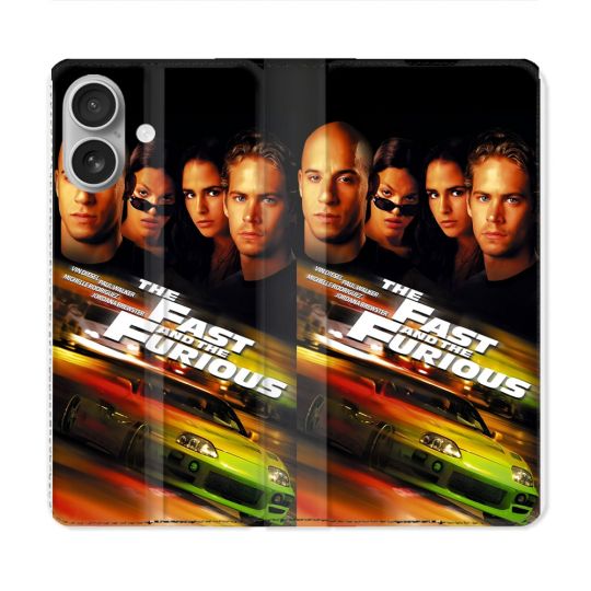 Housse Cuir Portefeuille Pour Iphone 16 Plus The Fast And Furious