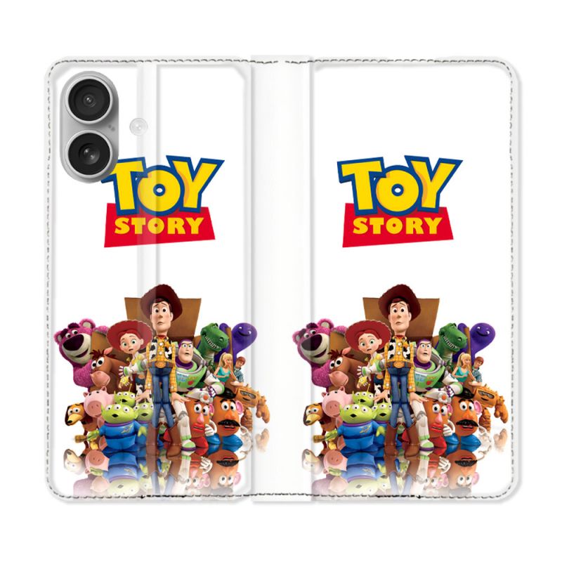 Housse Cuir Portefeuille Pour Iphone 16 Plus Toy Story