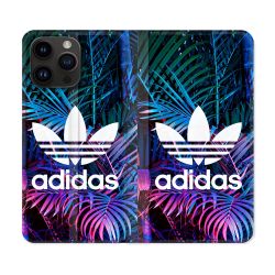 Housse Cuir Portefeuille Pour Iphone 16 Pro Adidas Palmier