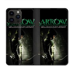 Housse Cuir Portefeuille Pour Iphone 16 Pro Arrow Affiche