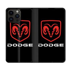 Housse Cuir Portefeuille Pour Iphone 16 Pro Dodge