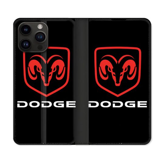 Housse Cuir Portefeuille Pour Iphone 16 Pro Dodge