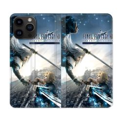 Housse Cuir Portefeuille Pour Iphone 16 Pro Final Fantaisy