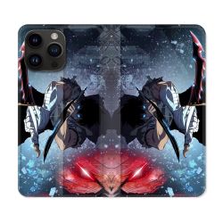 Housse Cuir Portefeuille Pour Iphone 16 Pro Manga Solo Leveling Sung Epee