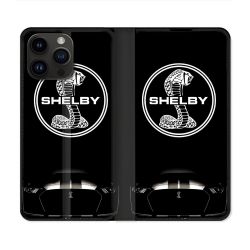 Housse Cuir Portefeuille Pour Iphone 16 Pro Shelby