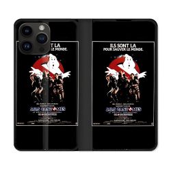 Housse Cuir Portefeuille Pour Iphone 16 Pro SOS Fantome Affiche