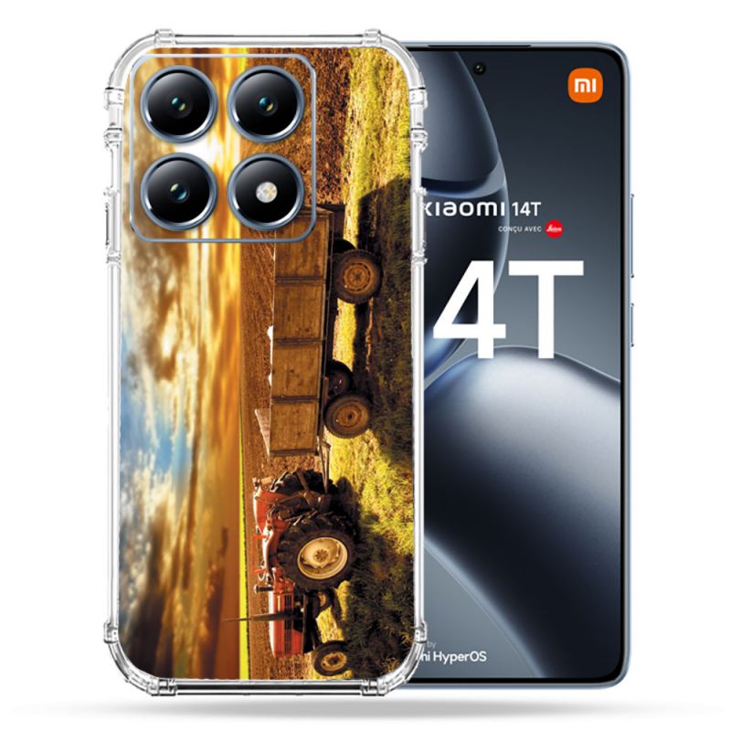 Coque Renforcée Pour Xiaomi 14T Pro Agriculture Tracteur Color