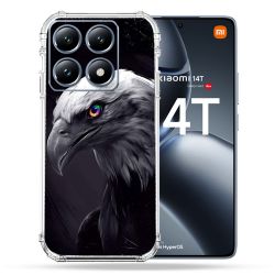 Coque Renforcée Pour Xiaomi 14T Pro Animal Aigle Royal Noir