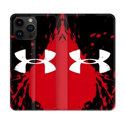 Housse Cuir Portefeuille Pour Iphone 16 Pro Under Armour