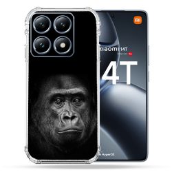 Coque Renforcée Pour Xiaomi 14T Pro Animal Gorille Noir