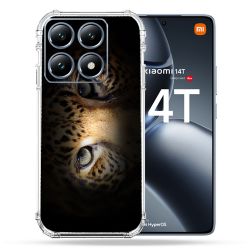 Coque Renforcée Pour Xiaomi 14T Pro Animal Leopard Yeux