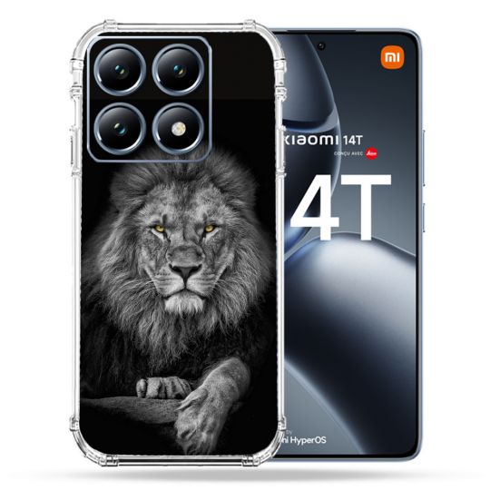 Coque Renforcée Pour Xiaomi 14T Pro Animal Lion Majestueux