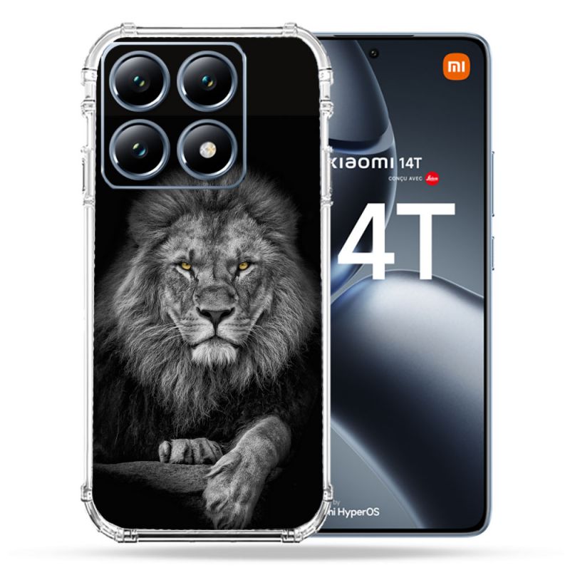 Coque Renforcée Pour Xiaomi 14T Pro Animal Lion Majestueux