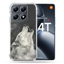 Coque Renforcée Pour Xiaomi 14T Pro Animal Loup Hurlement