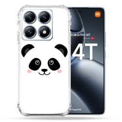 Coque Renforcée Pour Xiaomi 14T Pro Animal Panda Blanc