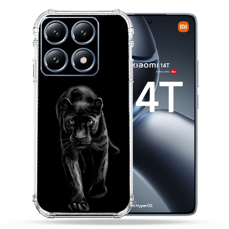 Coque Renforcée Pour Xiaomi 14T Pro Animal Panthère Noire