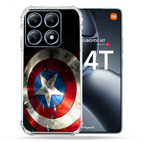 Coque Renforcée Pour Xiaomi 14T Pro Captain America Bouclier