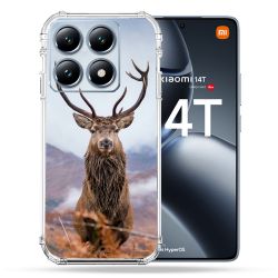 Coque Renforcée Pour Xiaomi 14T Pro Chasse Chevreuil Montagne
