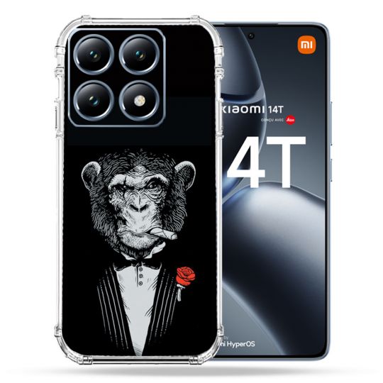 Coque Renforcée Pour Xiaomi 14T Pro Decale Singe Mafia