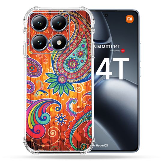 Coque Renforcée Pour Xiaomi 14T Pro Fleur Psychedelic