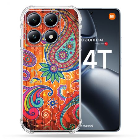 Coque Renforcée Pour Xiaomi 14T Pro Fleur Psychedelic