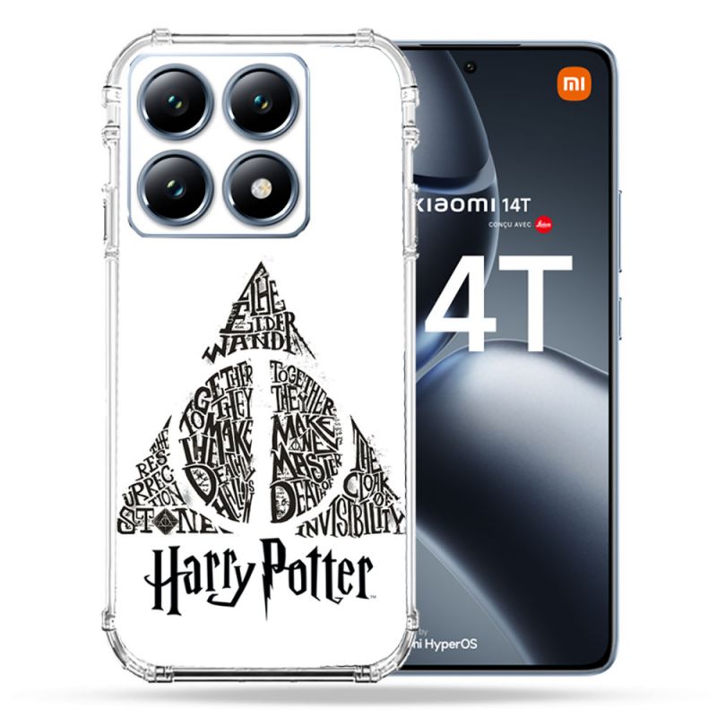 Coque Renforcée Pour Xiaomi 14T Pro Harry Potter Hollows triangle Blanc