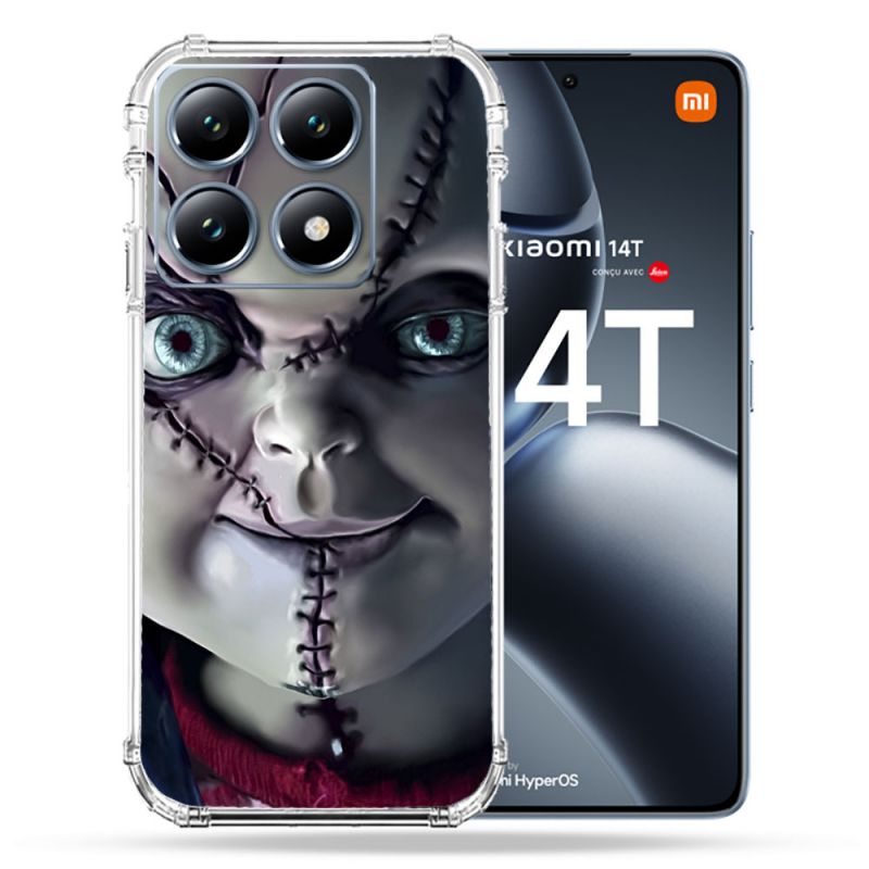Coque Renforcée Pour Xiaomi 14T Pro Horreur Chucky Cicatrice