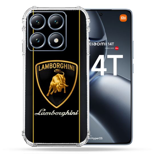 Coque Renforcée Pour Xiaomi 14T Pro Lamborghini Carbone