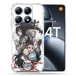 Coque Renforcée Pour Xiaomi 14T Pro Manga Demon Slayer Blanc