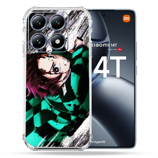 Coque Renforcée Pour Xiaomi 14T Pro Manga Demon Slayer Tanjiro