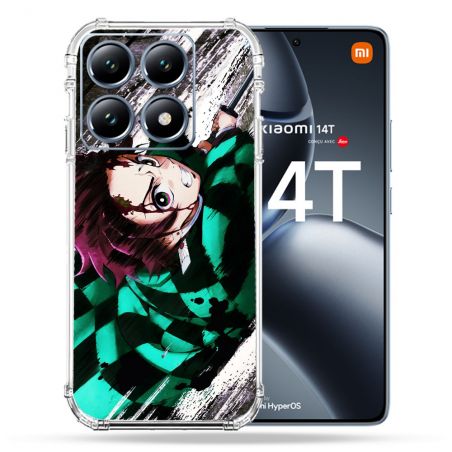 Coque Renforcée Pour Xiaomi 14T Pro Manga Demon Slayer Tanjiro