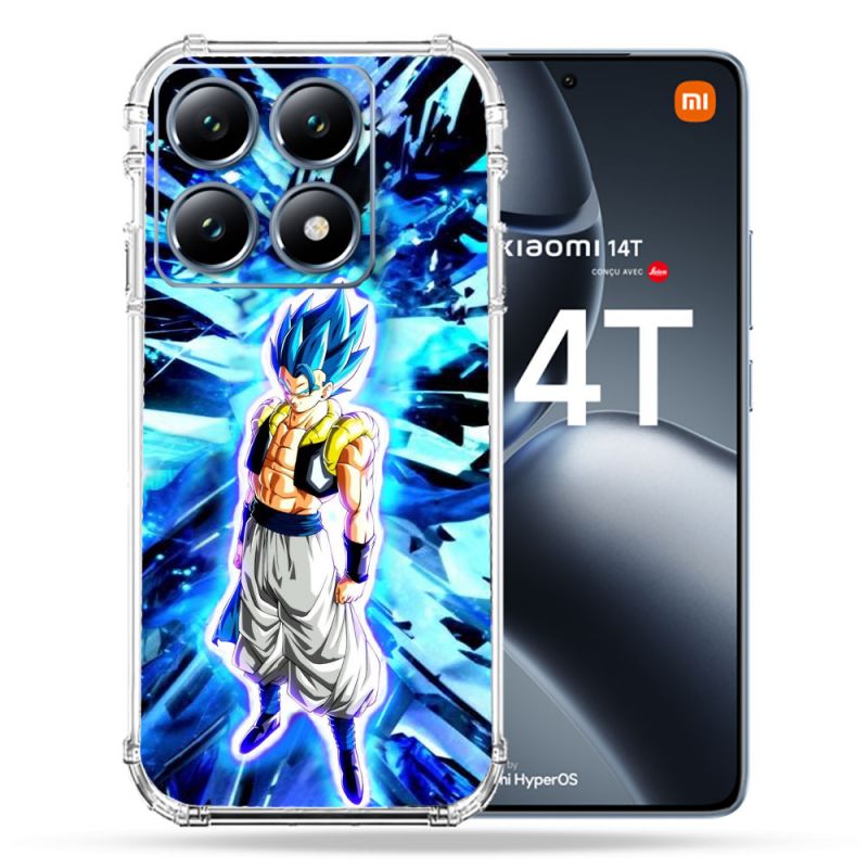 Coque Renforcée Pour Xiaomi 14T Pro Manga Dragon Ball Gogeta Lumiere