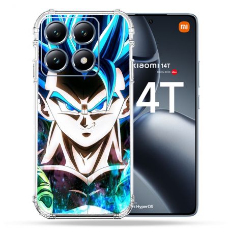 Coque Renforcée Pour Xiaomi 14T Pro Manga Dragon Ball Gogeta Visage