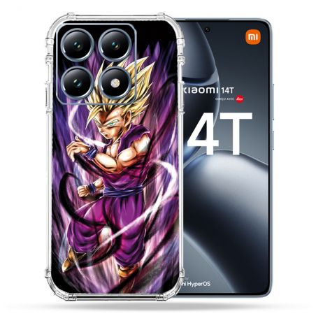 Coque Renforcée Pour Xiaomi 14T Pro Manga Dragon Ball Sangohan Violet