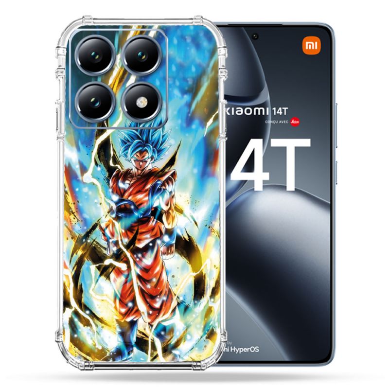 Coque Renforcée Pour Xiaomi 14T Pro Manga Dragon Ball Sangoku Blanc