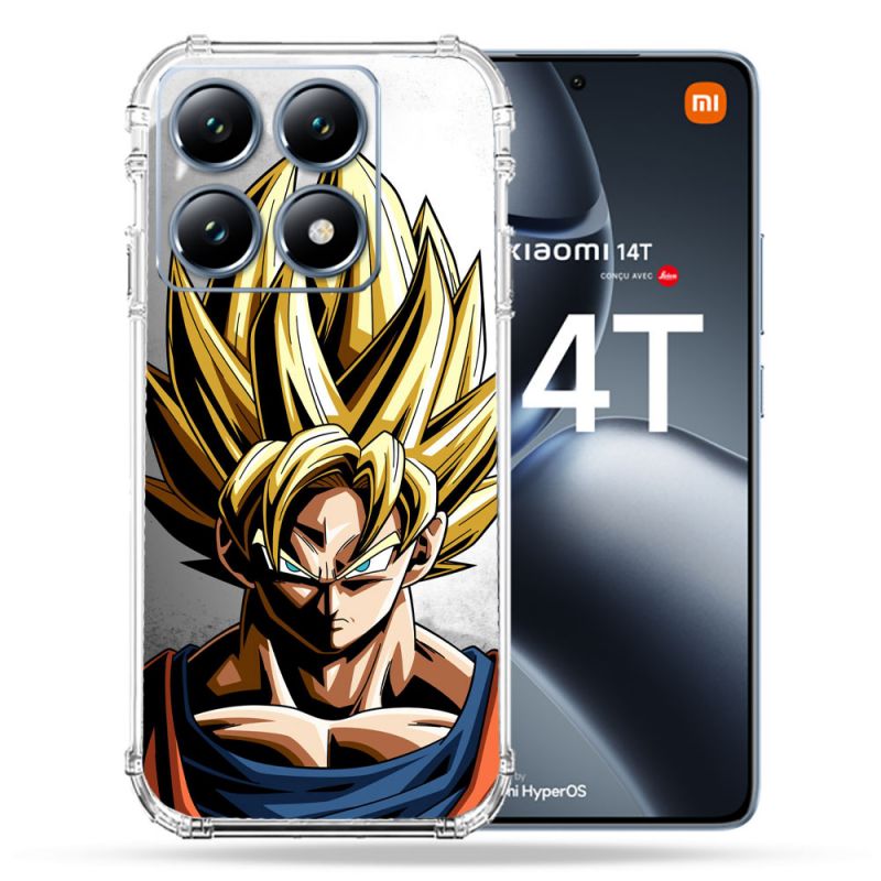 Coque Renforcée Pour Xiaomi 14T Pro Manga Dragon Ball Sangoku Portrait