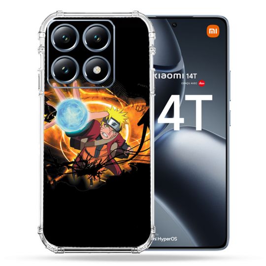 Coque Renforcée Pour Xiaomi 14T Pro Manga Naruto Noir