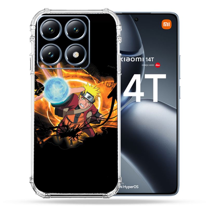 Coque Renforcée Pour Xiaomi 14T Pro Manga Naruto Noir