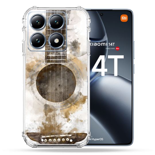 Coque Renforcée Pour Xiaomi 14T Pro Musique Guitare Tag